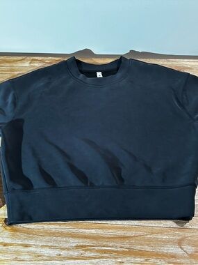 Lululemon Softstreme Black Crewneck Sweatshirt